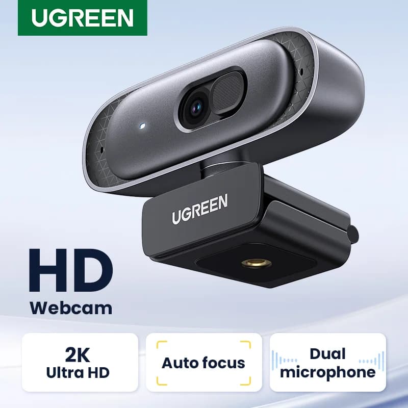 2K HD USB-webkamera kahdella mikrofonilla