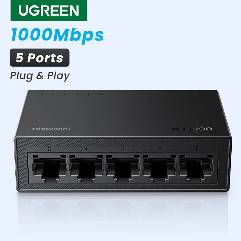 5-porttinen gigabit-Ethernet-verkkokytkin