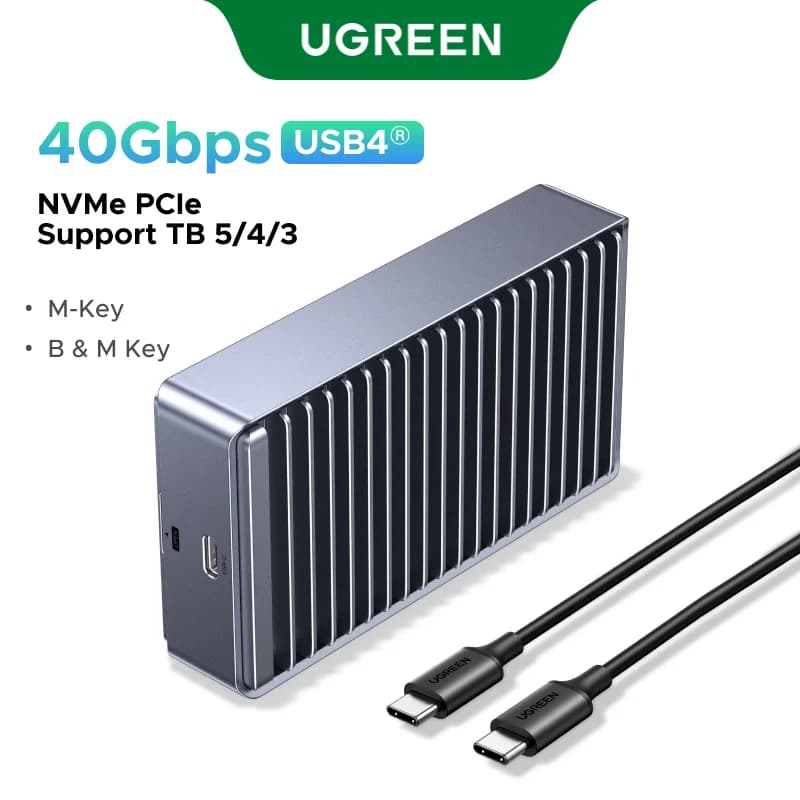 USB4 M.2 NVMe SSD-kotelo, 40Gbps, Thunderbolt