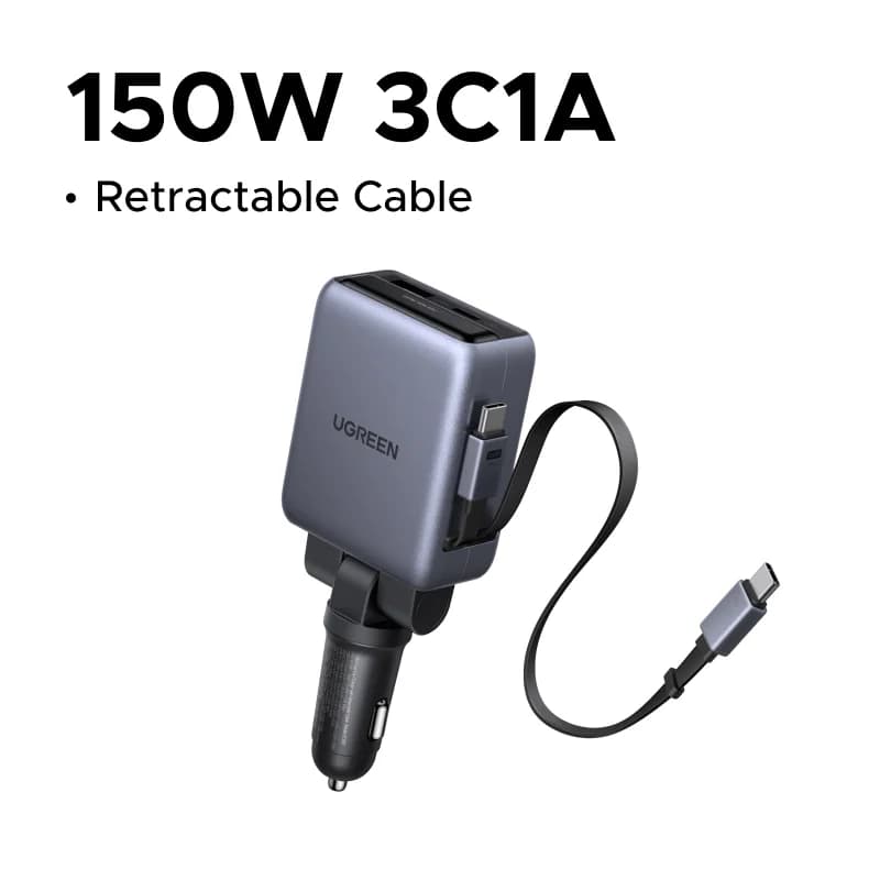 150W autonlaturi vetokaaapeleilla