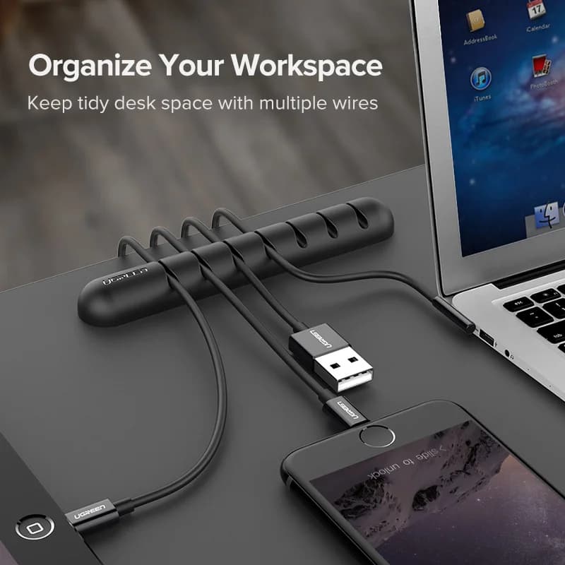 Silikoniset USB-kaapeliklipsit