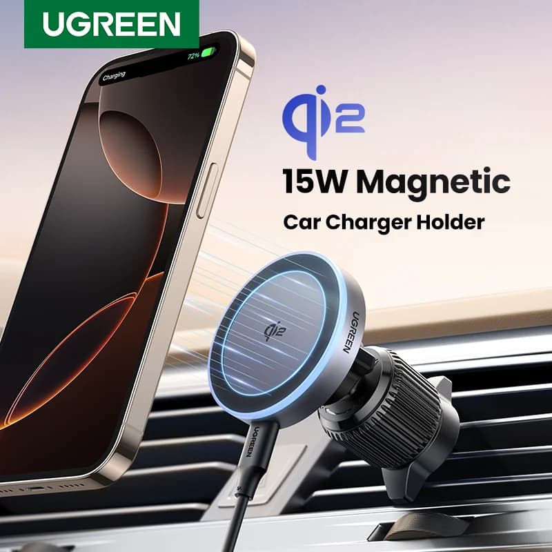 Qi2 15W magneettinen autossa käytettävä langaton laturi iPhoneen