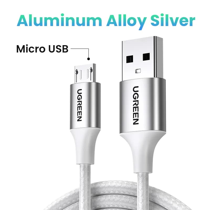 Micro USB -kaapeli, 2A, nylonpunos