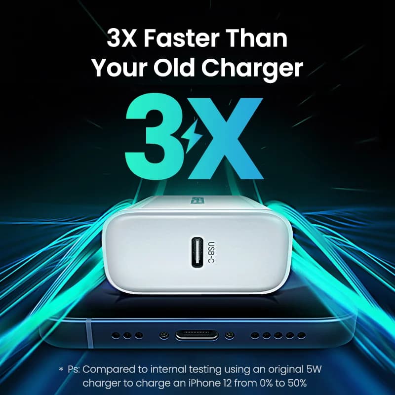 20W USB-C seinälaturi, QC4.0 PD