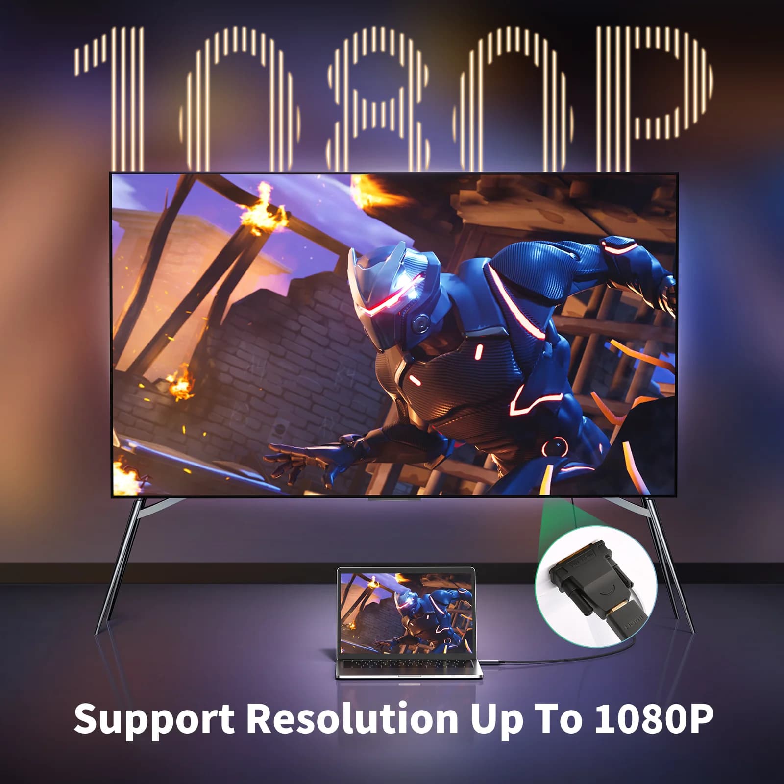 Kaksisuuntainen DVI-D - HDMI -adapteri