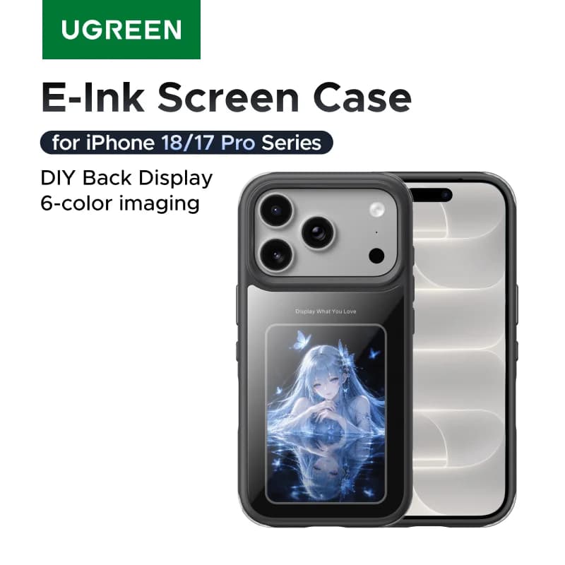 E-Ink-näytöllinen magneettinen suojakuori iPhone Pro Maxille