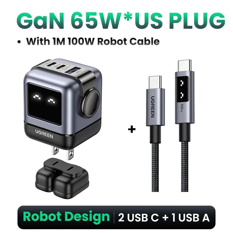 65W GaN USB-C -pikalaturi PPS-tuellolla