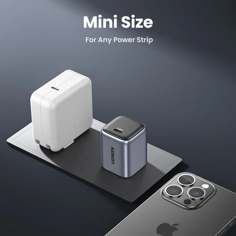 20W GaN USB-C-pikalaturi, US-tulppa