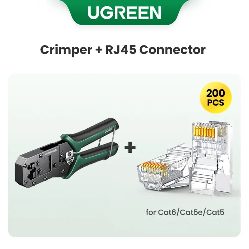 RJ45-puristustyökalu CAT6/7 Ethernet-kaapeleille