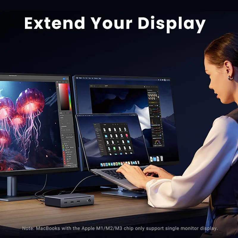 8-in-1 Thunderbolt 4 -telakka-asema 8K-tulostuksella