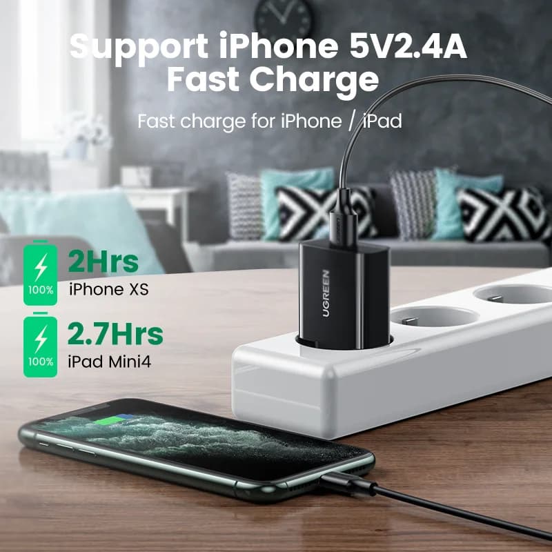 18W USB-seinäsovitin, Quick Charge 3.0