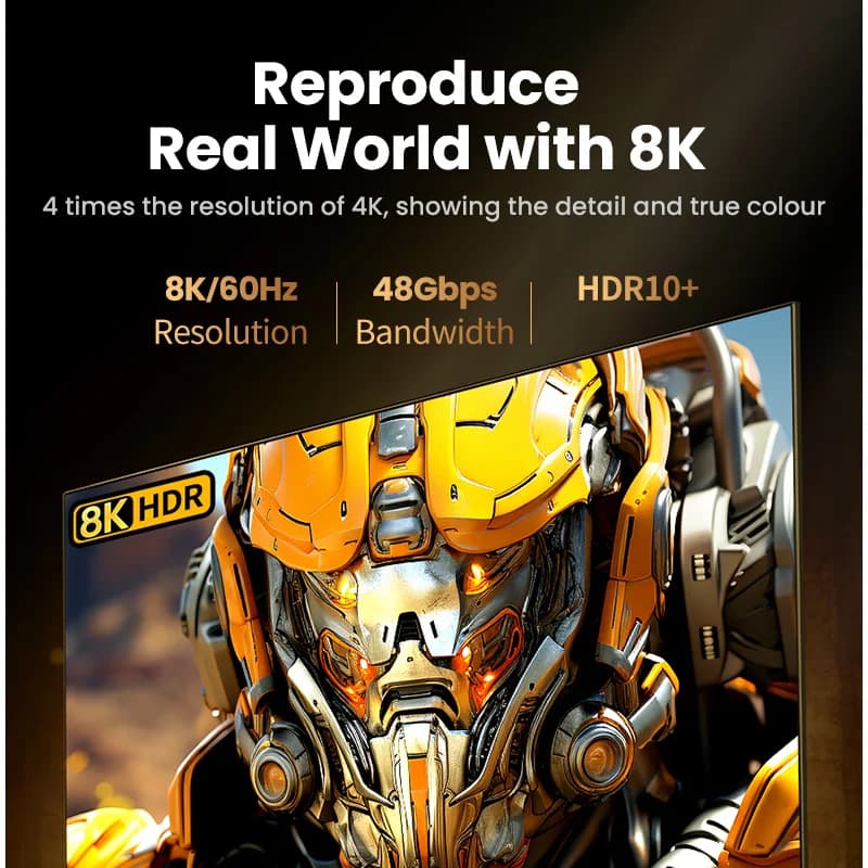 8K HDMI-kaapeli, 60Hz, 48Gbps