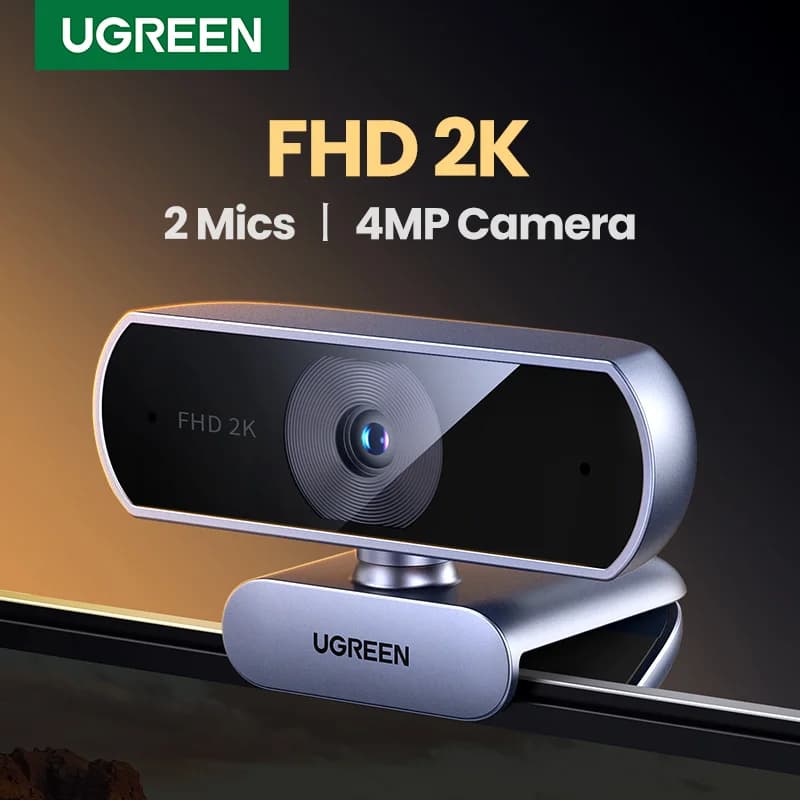 2K HD USB-verkkokamera, kaksoismikrofonit