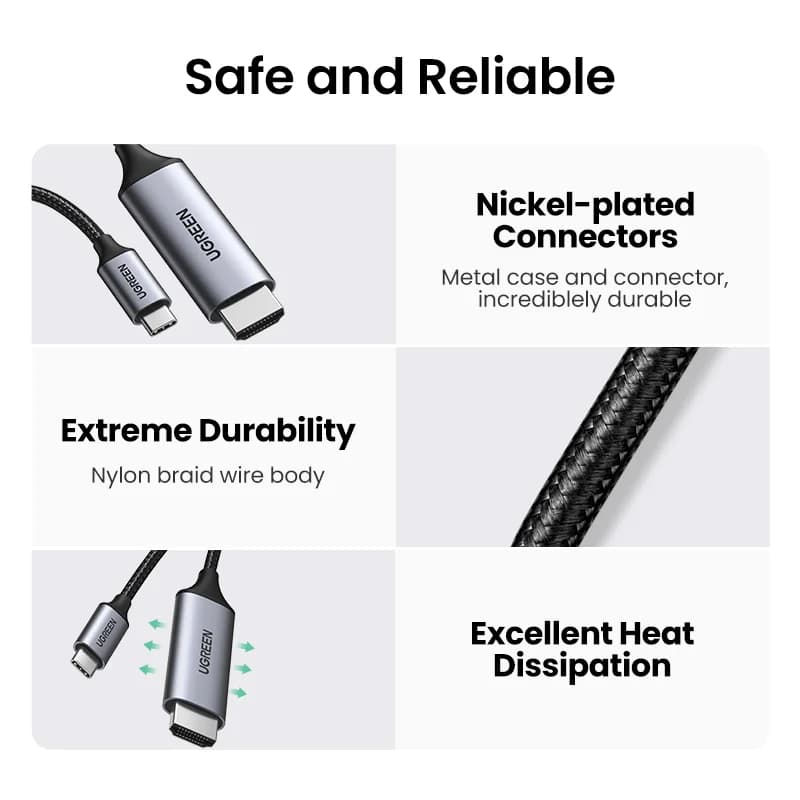USB-C - HDMI -kaapeli, 4K videomuunnin