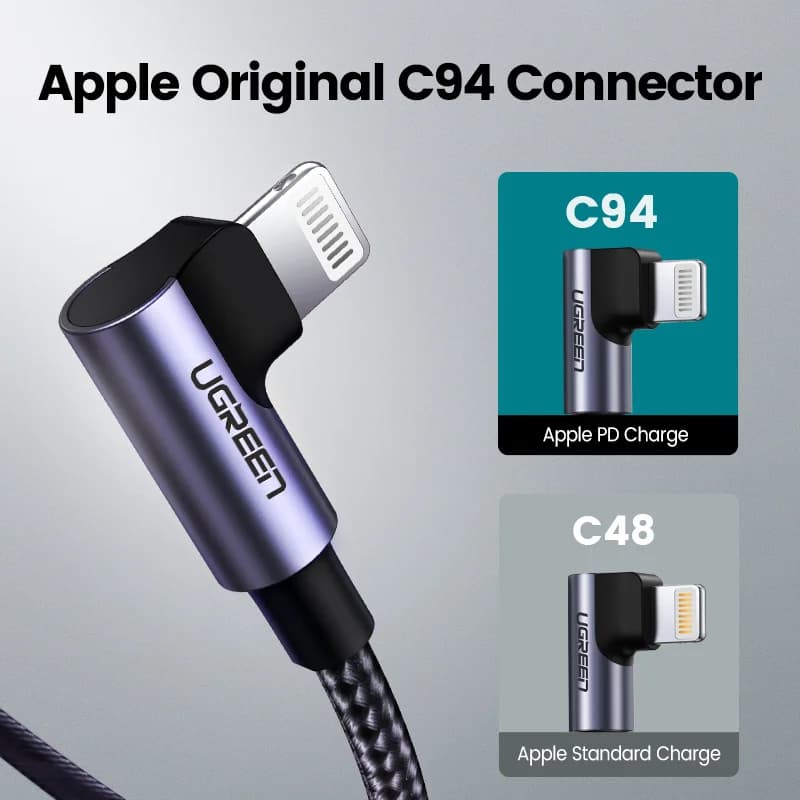 MFi USB-C - Lightning-kaapeli, PD 20W