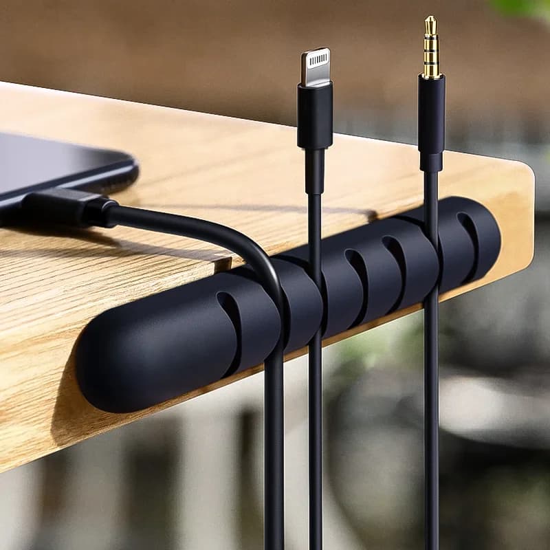 Silikoniset USB-kaapeliklipsit