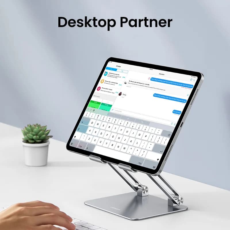 Alumiininen tabletti- ja puhelinteline