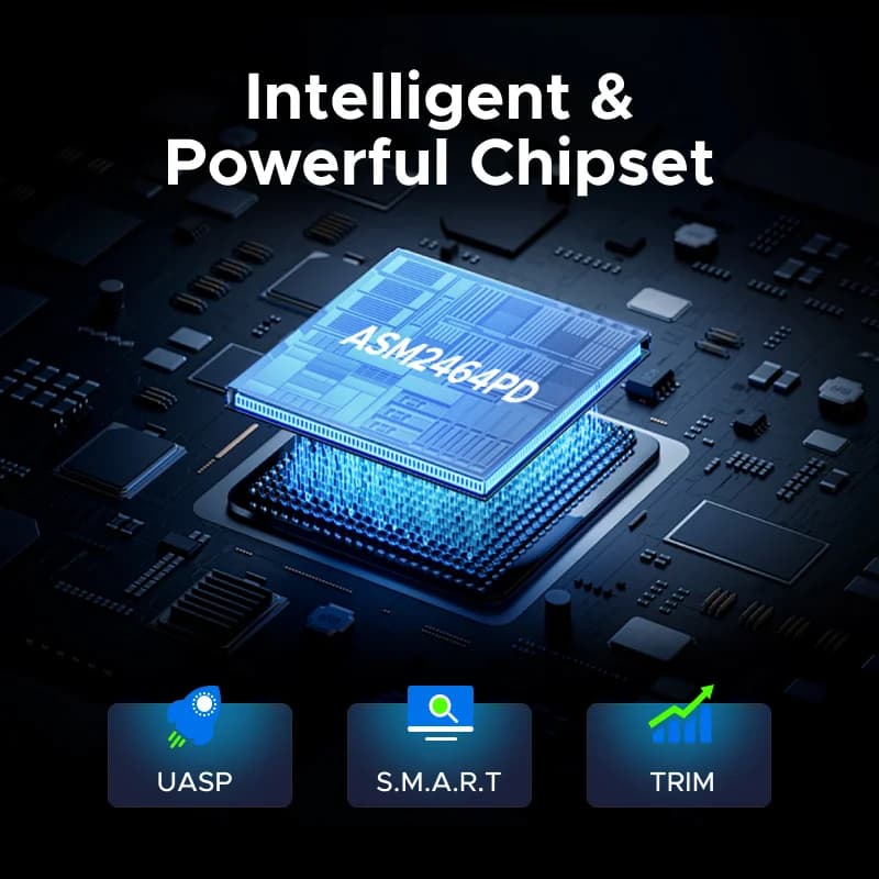 USB4 M.2 NVMe SSD-kotelo, 40Gbps, Thunderbolt