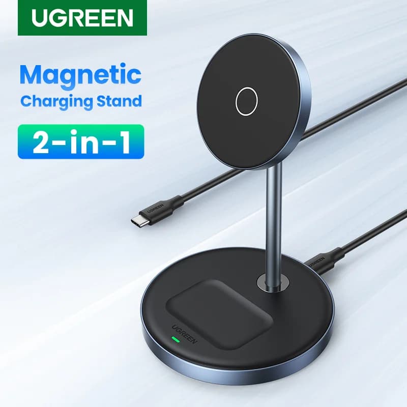 2-in-1 magneettinen langaton laturi iPhonelle ja AirPodsille