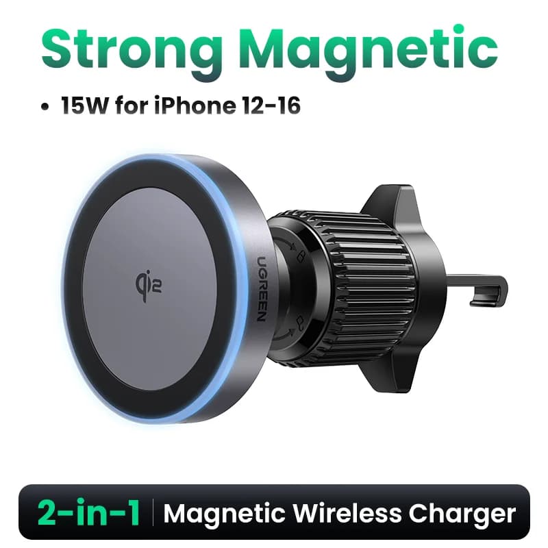Qi2.2 magneettinen langaton autolaturi, 25W